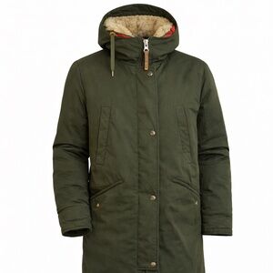 Holubar Deer Valley Parka Coat. Green. Duck Down Jacket. Size US XS, Europe S